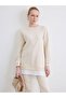 Crew Neck Women's Sweatshirt Tunic