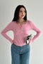 Women's Button Detailed Long Sleeve Blouse – Round Neck Casual Stylish Blouse - 2