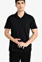 Slim Fit Black Men's Polo Neck T-Shirt M6609Az/Bk81 - 3