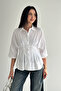 Women's Waist Formed Shirt – Buttoned Half Sleeve Stylish Shirt - 4