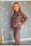 Girl's Spreader Stone Glitter Detailed Grinding Set of Denim (Bottom and Top Set) - 3