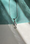 Zircon Stone Sea Horse Necklace - 2