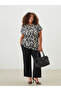 Tie-Up Collar Patterned Blouse - 2