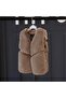 Girl's Cute Fur and Leather Vest Autumn Spring