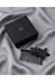 Black Metal Anthracite Stone Star Comb Clasp - 2