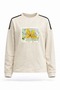 Spring Flower Lace Detailed Girls' Sweatshirt - Cream - 13 Years - 3
