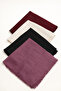 Flannel Textured Cotton Square Shawl Scarf – Drapey Soft Fringed Shawl -Foulard - 5