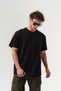 Knockout Back Design Detailed Crew Neck Oversized T-Shirt - 5