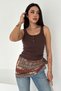 Women's Corded Fabric Strap Tank Top – Casual Stylish Tank Top with Button Detail - 2