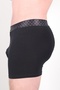 3-Piece Men's Boxer Briefs 95% Cotton Breathable Mi̇dni̇ght Series | - 4