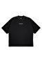 Unisex Women Men Unisex Tutto Passo Text Printed on Front Oversize Thick Fabric Relaxed Cut Cotton T-Shirt - 3