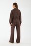 Women's Wide-Leg Drawstring Waist Detailed Tracksuit Set with Pocketed Laces - Wide Leg Tracksuit Set - 7