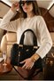 Miami Polo Club Quilted Cylinder Women's Shoulder Bag with Gold Accessories - 3