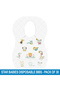 Animal Print Disposable Bibs - 30 Pieces - 2