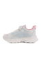 White Blue Velcro Mesh Girls' Sports Shoes - 2
