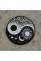 Set of 2: Yin Yang Sun and Moon Design Coasters - Decorative Bohemian Coffee Presentation Coasters - 6