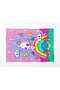 Rainbow Teddy Bear Patterned 3D Digital Print Girl Child Fleece Tv Blanket Si - 4