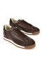, Men's Genuine Leather Sneakers 1611026Z1020 Brown - 2