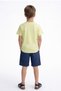 Children's Summer Bottom and Top Set Cotton in 1 Game Printed Short Sleeve T-Shirt and Shorts - 2