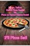 32cm Teflon Perforated Pizza Tray and Pizza - Dough Cutting Roulette