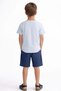 Children's Summer Bottom and Top Set Cotton in 1 Game Printed Short Sleeve T-Shirt and Shorts - 2