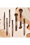 7 Piece Double Ended Makeup Brush Set - Professional Cosmetic Brushes (Dark Brown) - 2