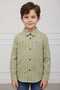 Boys Lime Green Check Long Sleeve Shirt Navy Contrast Buttons 2–12 Years /MH