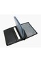 Unisex Faux Leather Wallet Card Holder with Transparent Card Holder Compartment - Black - 2