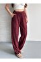 Women's Textured Elastic Waist Pocketed Drapey Lace-Up Trousers - 5