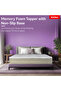 Memory Foam Mattress Topper | Back Support | Anti-skid | Twin Size 200L x 200W x 5H cm - 2