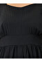 Plus Size Sweetheart Neck Dobby Maxi Dress - 4