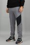 Men's Gray Regular Fit Jogger Pants Sweatpants with Zipper on the Side Pocketed Pack of Cotton - 3