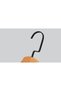 Wooden (Black Hook Lama) Latch Shirt and Skirt Hanger Natural Color 8 Pieces - 3