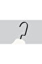 Wooden (Black Hook Lama) Latch Shirt and Skirt Hanger White Color 4 Pieces - 3