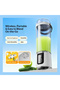 YU WELL Portable 2-in-1 Blender Juicer 700ML Wireless Juicer Cup 304 Stainless Steel Blades Grey - 5