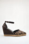 Leopard Brown Women's Pointed Toe Wedge Heel Pack Sandals Md1013-123-0001 - 3