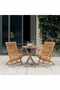 3 Piece Garden Dining Set Solid Wood Teak