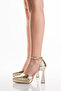 Women's Pointed Toe Platform Heeled Stylish Shoes - 4