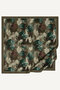 Mink Leaf Pattern Cashmere Scarf - 2