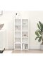 CD Cabinets 2 pcs White 21x16x93.5 cm Engineered Wood