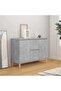 Sideboard Concrete Grey 101x35x70 cm Engineered Wood