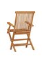 Folding Garden Chairs 2 pcs Solid Teak Wood - 6