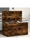Storage Chest Smoked Oak 84x42x46 cm Engineered Wood