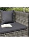 Garden Bed Grey 200x60 cm Poly Rattan - 2