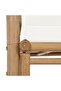 2 Seater Garden Sofa with Cushions Bamboo - 6