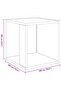 Side Table White 33x33x34.5 cm Engineered Wood - 3