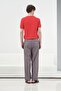 Fi̇ti̇lli̇ Dok Textured Rmizi Tri̇ko T-Shirt - 4