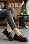 Black women's casual shoes - 3