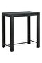 Garden Bar Table Black 100x60.5x110.5 cm Poly Rattan