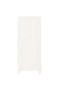 Sideboard White 70x35x80 cm Solid Wood Pine - 6
